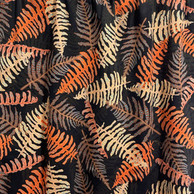 Digitrikoo: Isot lehdet, musta - oranssi - ruskea