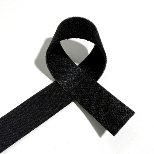 Velcro ommeltava kaksipuoleinen tarranauha 25mm / 1m, musta