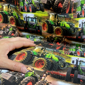 Digitrikoo: Vihreät traktorit, vihreä - monivärinen