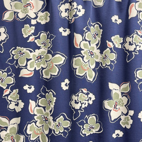 Digijoustocollege: Oliivinvihreät kukat, jeans - valkoinen 