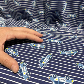 Digitrikoo: Pienet poliisiautot, raita - tummansininen - valkoinen