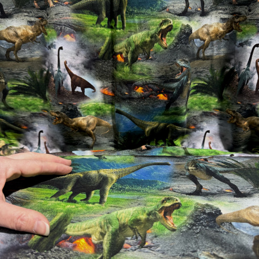 Digitrikoo: Dinosaurukset, vihreä - monivärinen
