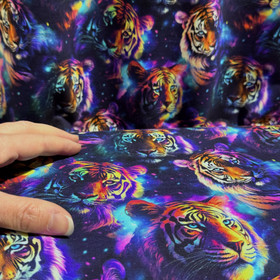 Digijoustocollege: Tiikerit, tummansininen - violetti - monivärinen