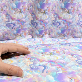 Digijoustocollege: Yksisarviset, laventeli - vaaleanpunainen - turkoosi