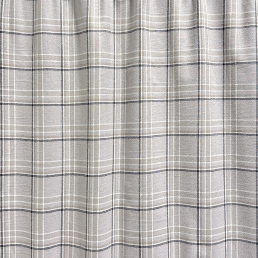 Flanelli: Ruudullinen, Vaaleanharmaa - beige - valkoinen 