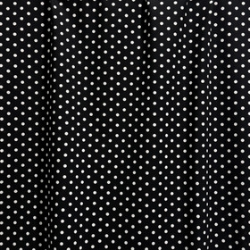 Puuvilla: Dots, musta 