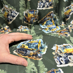 Digitrikoo: Metsätyökoneet - armeijanvihreä - keltainen