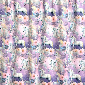 Digitrikoo: Yksisarviset ja kukat, laventeli - hento vaaleanpunainen 