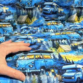 Digitrikoo: Camping, sininen - keltainen 