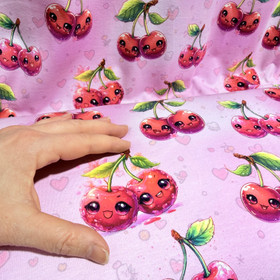 Digitrikoo: Iloiset kirsikat, vaaleanpunainen