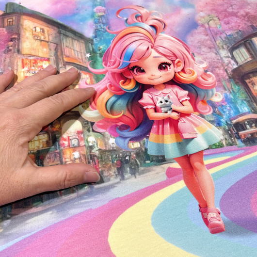 Digijoustocollegeraportti: Rainbow girl, vaaleanpunainen