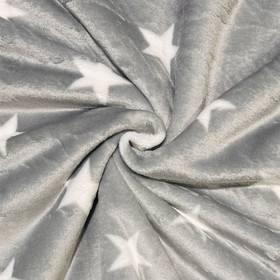 Polar fleece: Tähdet, harmaa