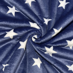 Polar fleece: Tähdet, tummansininen