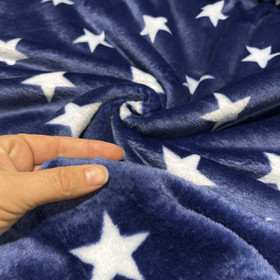 Polar fleece: Tähdet, tummansininen