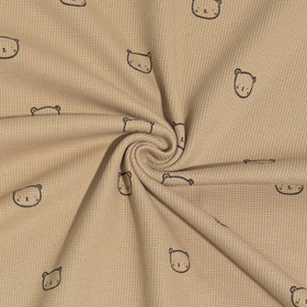 Vohvelitrikoo: Nallet, vaaleanruskea 