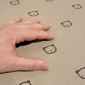 Vohvelitrikoo: Nallet, vaaleanruskea 