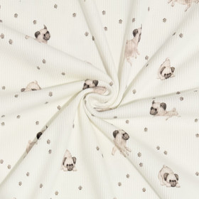 Ribbitrikoo: Koirat, valkoinen - ruskea 