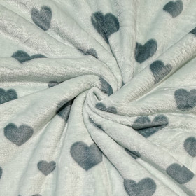 Polar fleece: Sydämet, minttu - petrooli