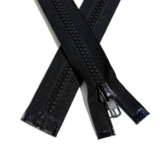 Hammasvetoketju avo 9mm, 60-80cm, musta