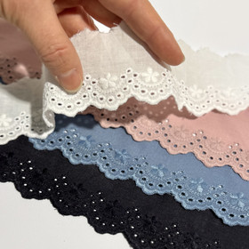 Prym: Puuvillabrodyyri 50mm / 1m, useita värejä