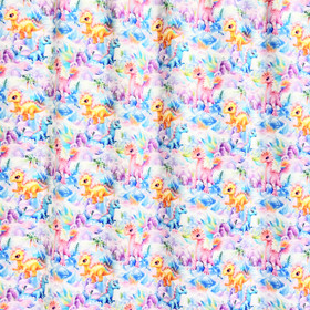 Digitrikoo: Piirretyt dinosaurukset, valkoinen - monivärinen