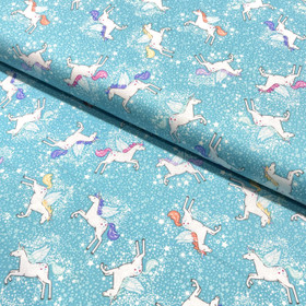 Puuvilla: Unicorn, turkoosi