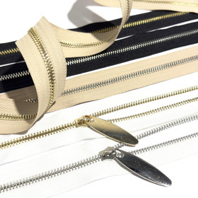 Metallinen metrivetoketju 6mm, eri värejä, 1m