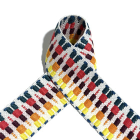 Laukkuhihna 40mm: Monivärinen, punainen - oranssi - keltainen