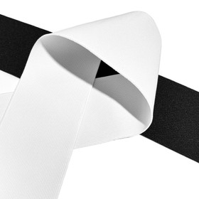 Kuminauha 80mm, musta/valkoinen