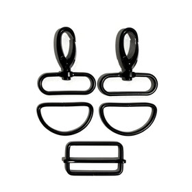 Laukkutarvikesetti 40mm: Metalli, mattamusta