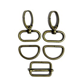 Laukkutarvikesetti 25mm: Metalli, pronssi