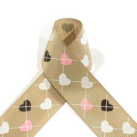 Ripsinauha: Sydän 25mm, beige