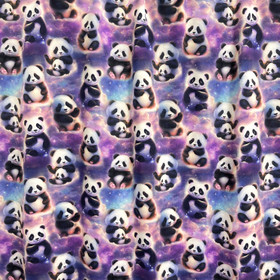 Digitrikoo: Pandat, violetti - turkoosi