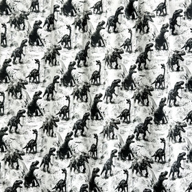 Digijoustocollege: Dinosaurukset, valkoinen - musta 