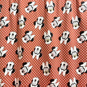 Minni Hiiri -trikookangas: Dots, punainen