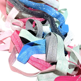 Glitteri joustokanttinauha Foe 20mm/1m, useita värejä