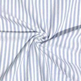 Double gauze: Pystyraita, vaaleansininen