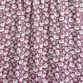 Kudottu viskoosi: Kukkaköynnös, mauve - valkoinen 