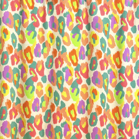 Digitrikoo: Leopard, vaalea beige - neonvärit 