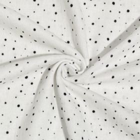 Glitteri Double gauze: Valkoinen