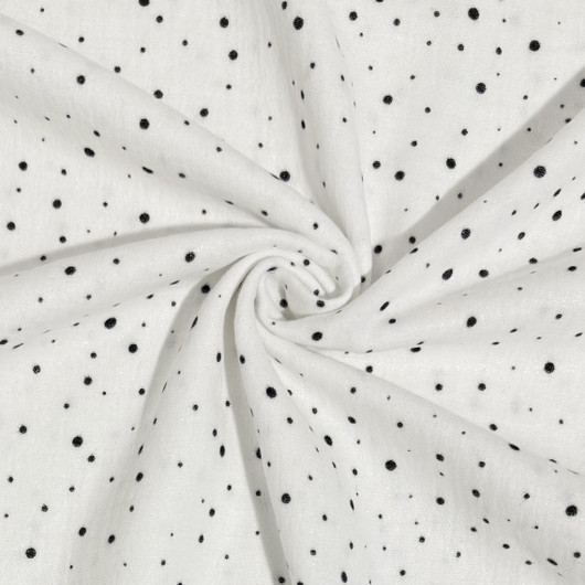 Glitteri Double gauze: Valkoinen