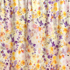 Viskoositrikoo: Violetit ja keltaiset kukat, valkoinen - vaaleankeltainen 