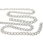 Laukkuketju hopea, 8 ja 12mm / 1m