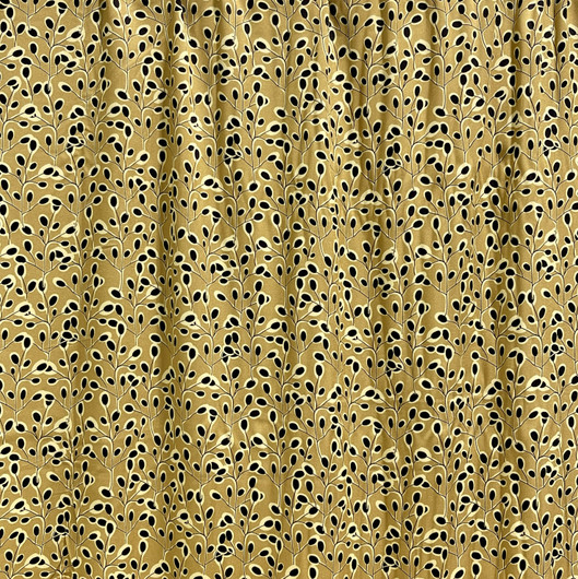 Viskoosi twill: Köynnös, vaalea sinappi - musta - beige