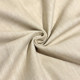 Kalanruotokuviollinen pellava - puuvilla: Beige