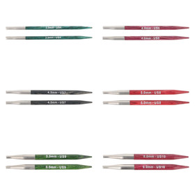 KnitPro Dreamz: Pyöröpuikon päät 10cm, puu, 3,50-8,00