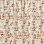 Digitrikoo: Ketut ja kukat, beige - oranssi