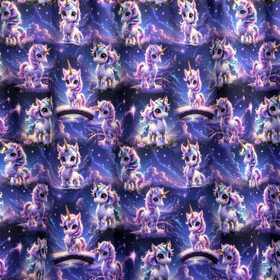 Digitrikoo: Yksisarviset ja pilvet, sinivioletti - vaaleanpunainen - turkoosi