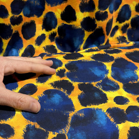 Digitrikoo: Täplät, keltainen - oranssi - tummansininen