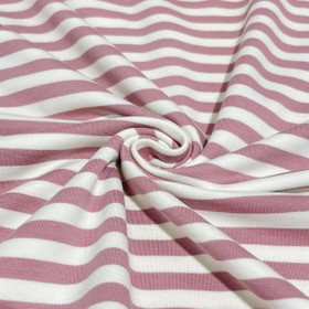 Joustocollege: Raita 1cm, vanha roosa - luonnonvalkoinen